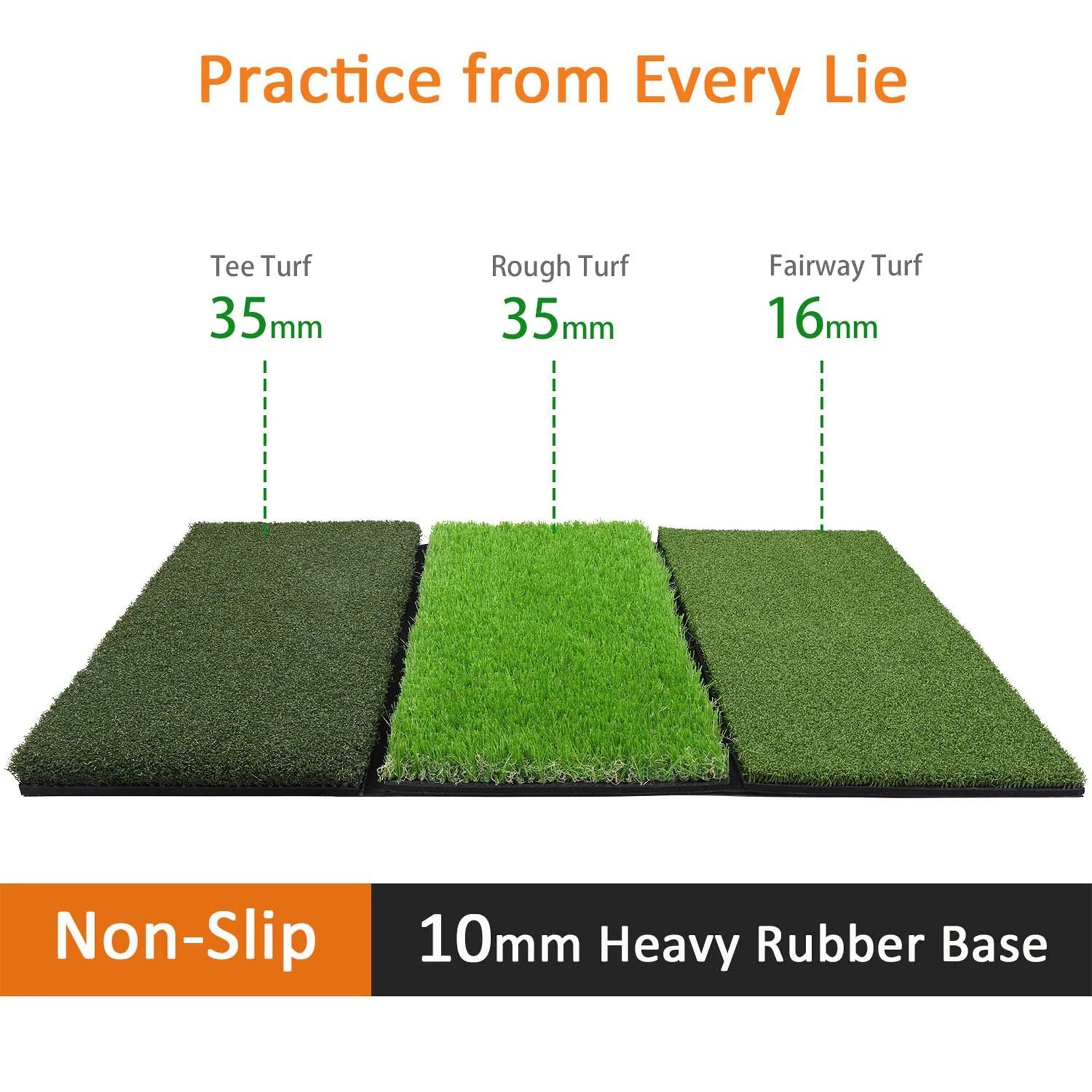 Tri-Turf Golf Hitting Mat - My Home Golf